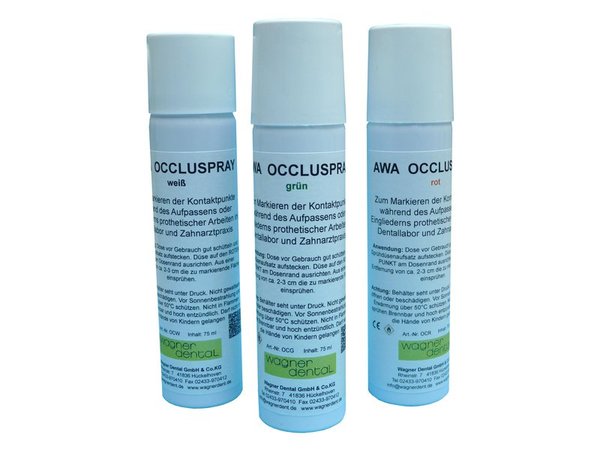 AWA Qualitäts-Okklusions-Spray grün Set mit 3 Dosen á 75 ml