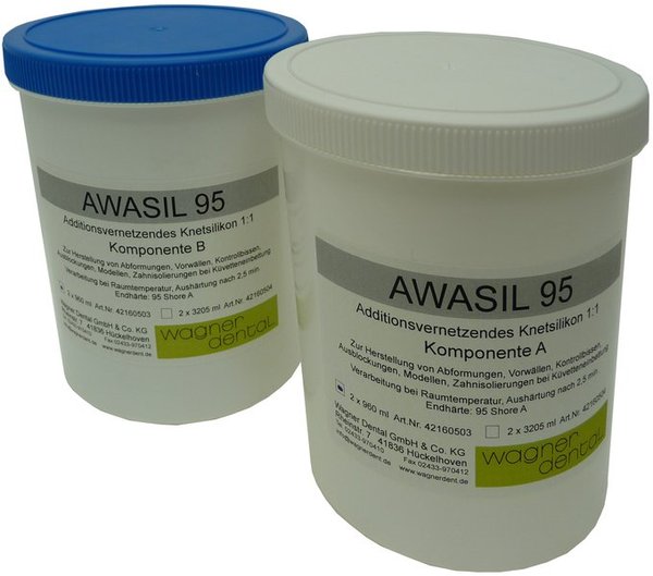 | AWASIL® 85 | Premium Silikon-Knetmasse | MV 1:1 | 85 Shore A | 2x1,5 kg (3 kg)