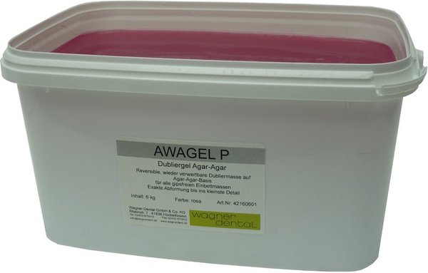 AWAGEL PG Reversible Dubliermasse, rosa, Spezialgel, 6 kg