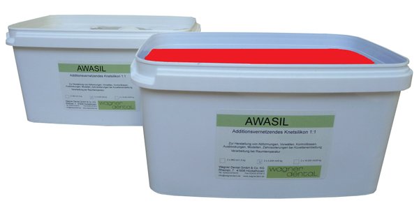 AWASIL® Novo 40 | Premium Silikon-Knetmasse | MV 1:1 | 40 Shore A | 2x5,0 kg (10 kg)
